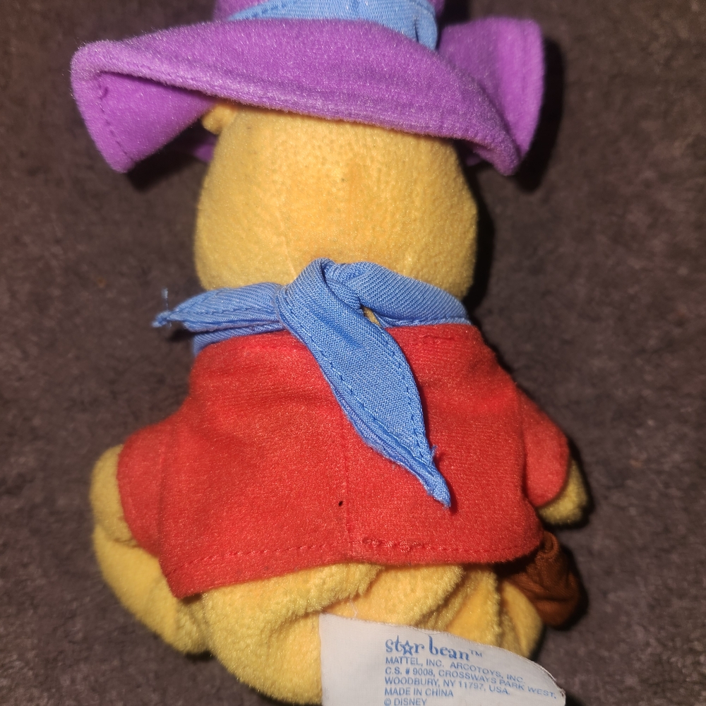 Plush Bear with Purple Hat and Red Shirt‎ - Picture 5 of 10